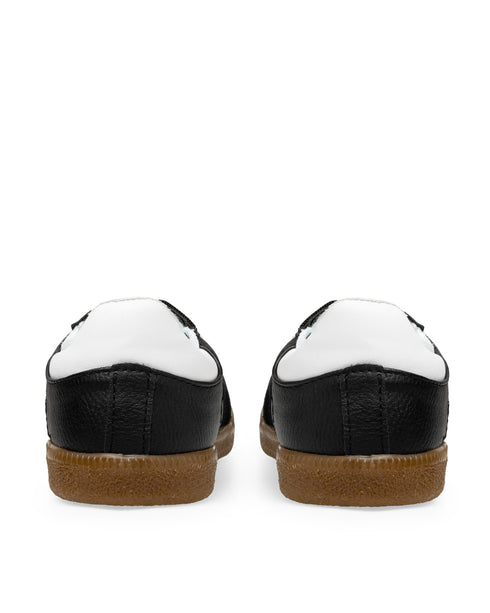 Tenis Básico Negro Franja Blanca 9464